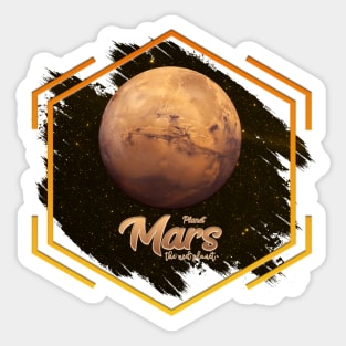 Planet Mars: The Red Planet Sticker